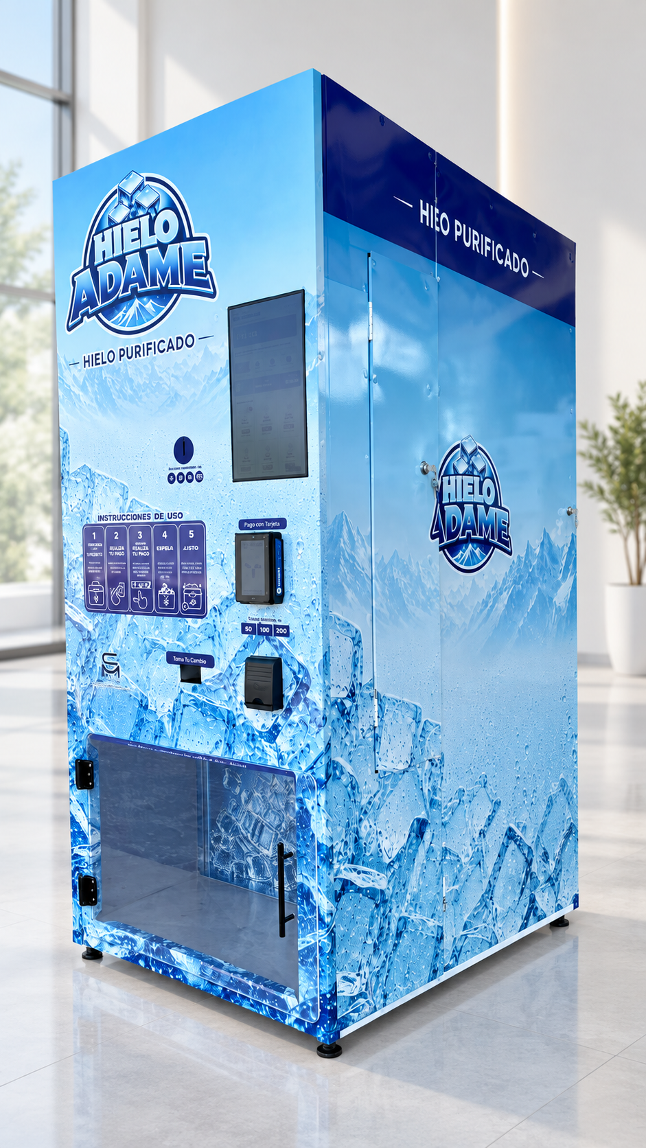 Máquina móvil de hielo MC VENDING SYSTEMS