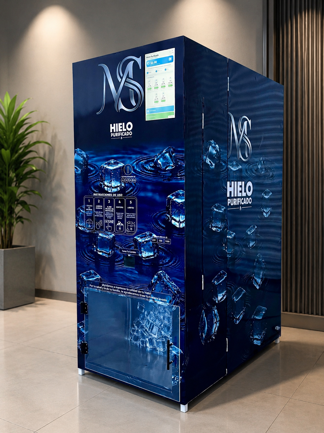 Máquina móvil de hielo MC VENDING SYSTEMS