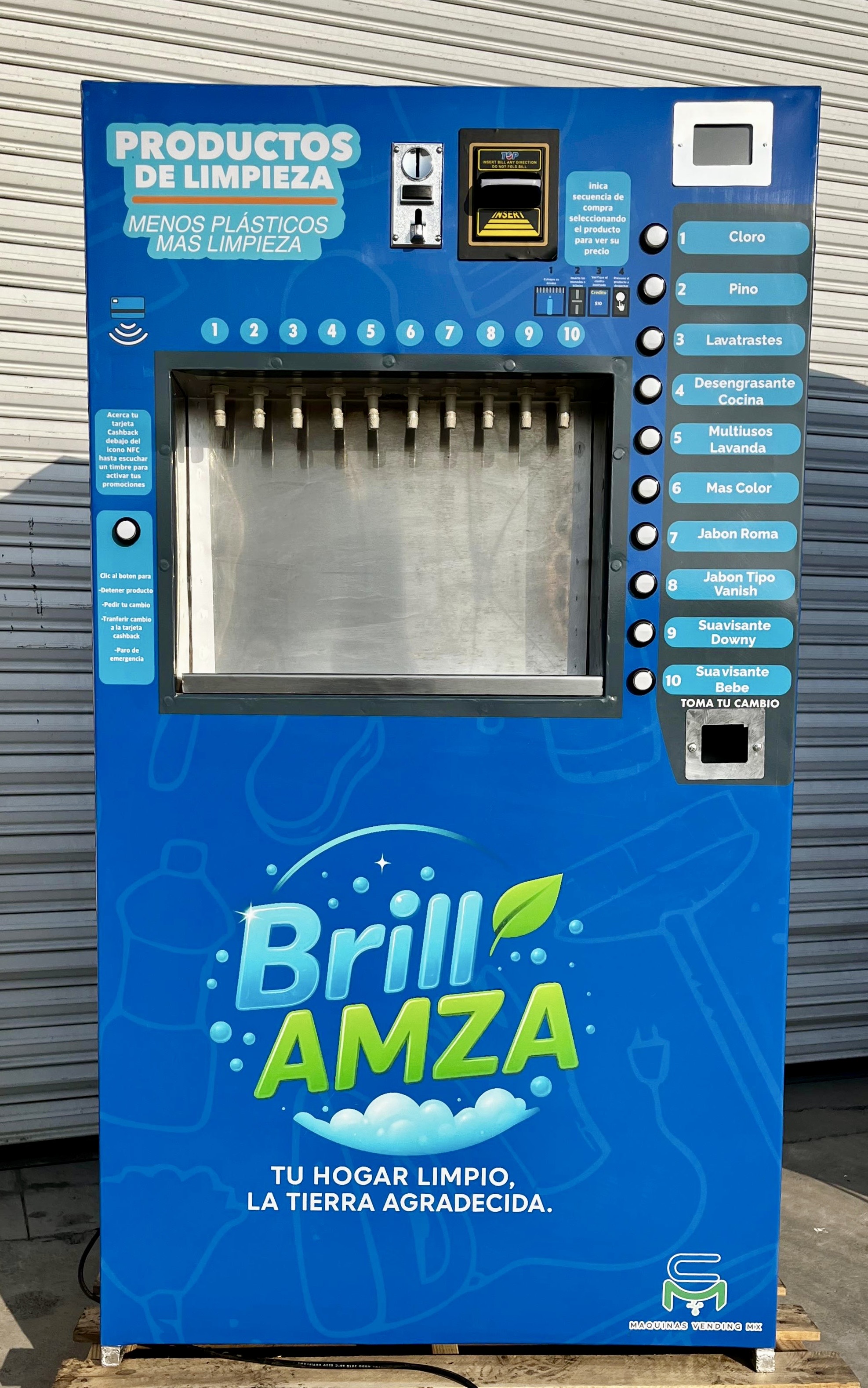 Máquina móvil de 10 productos de limpieza MC VENDING SYSTEMS