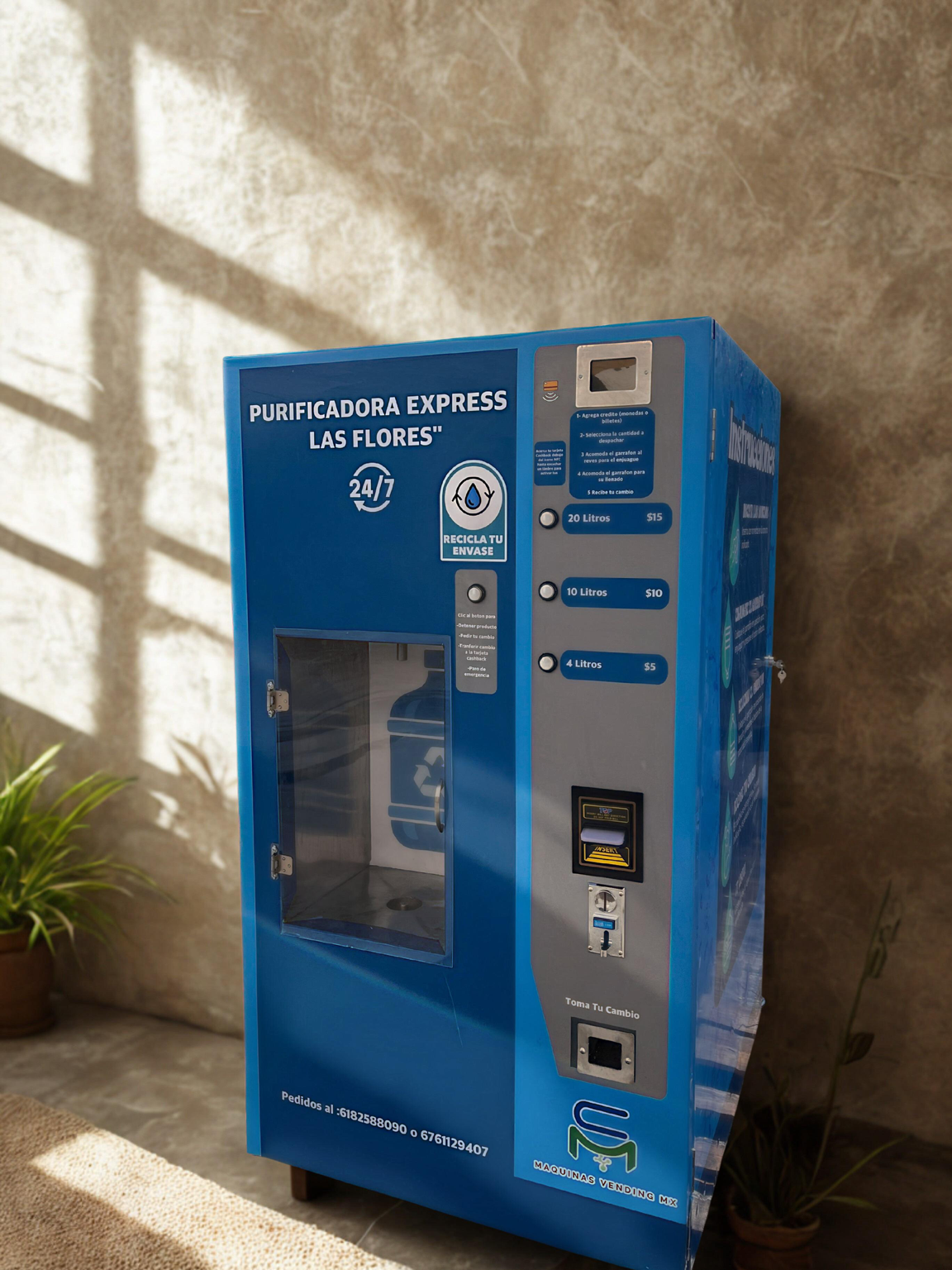 Purificadora móvil de agua MC VENDING SYSTEMS